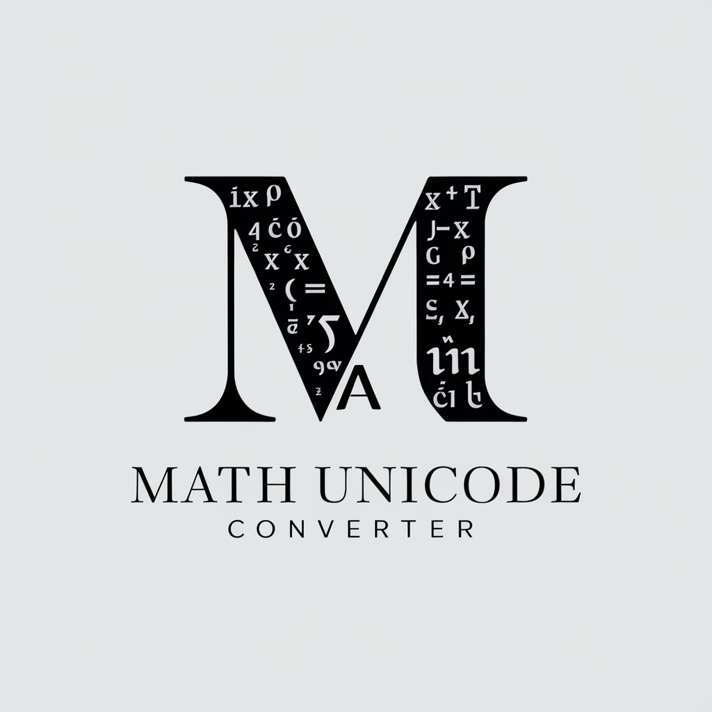 Math Unicode Converter in GPT Store
