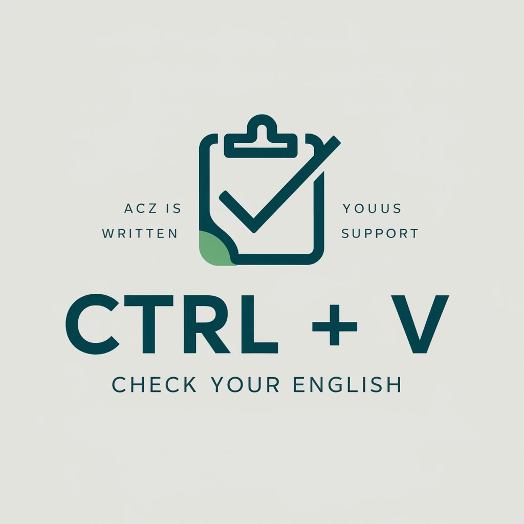 Ctrl + V - Check Your English in GPT Store