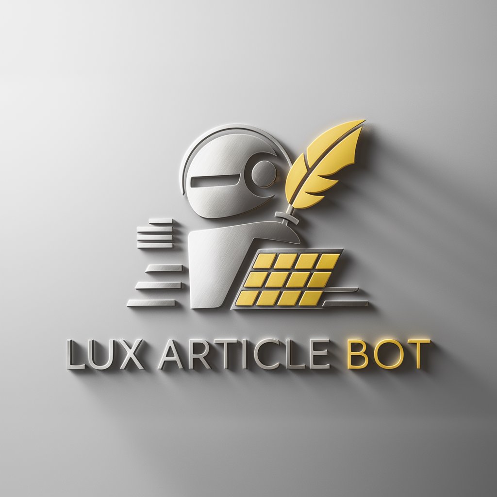 LUX Article Bot in GPT Store