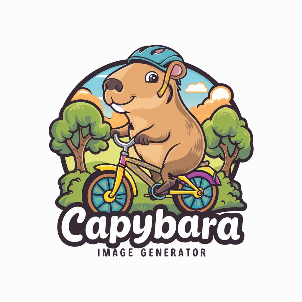 Capybara Riding a Bicycle image generator