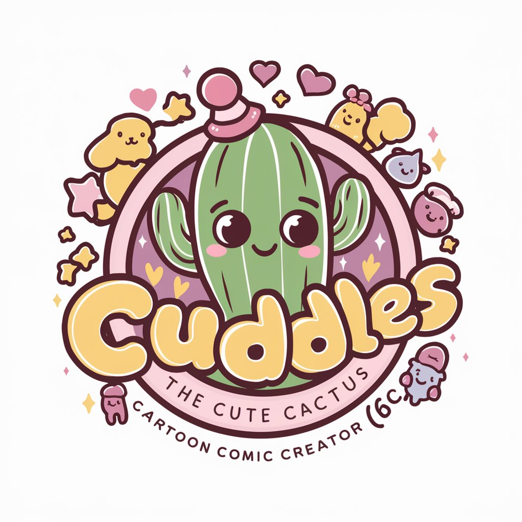 Cuddles the Cute Cactus Cartoon Comic Creator (6C)