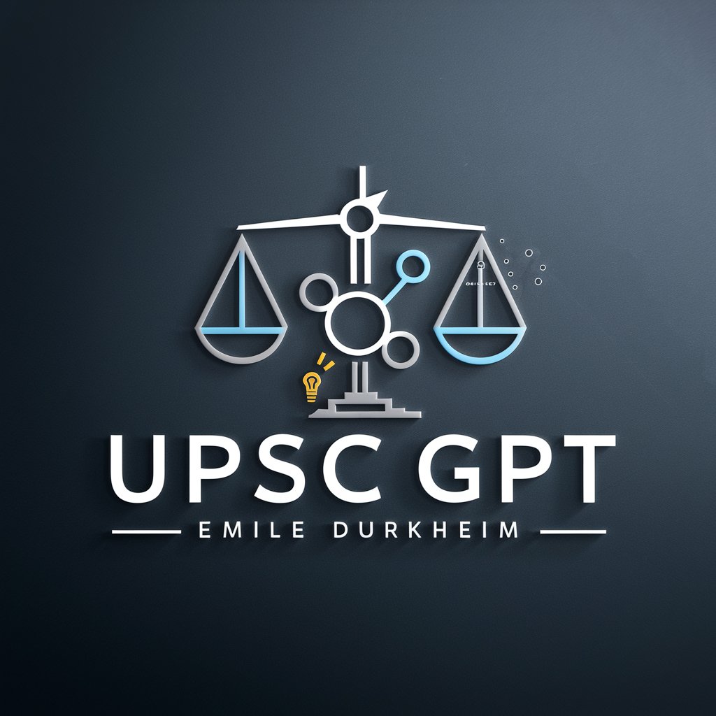 UPSC GPT - Emile Durkheim in GPT Store