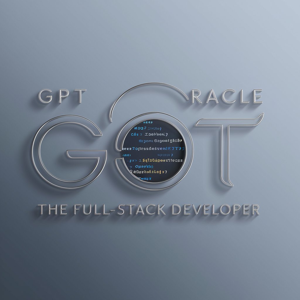 GptOracle | The Full-Stack Developer in GPT Store