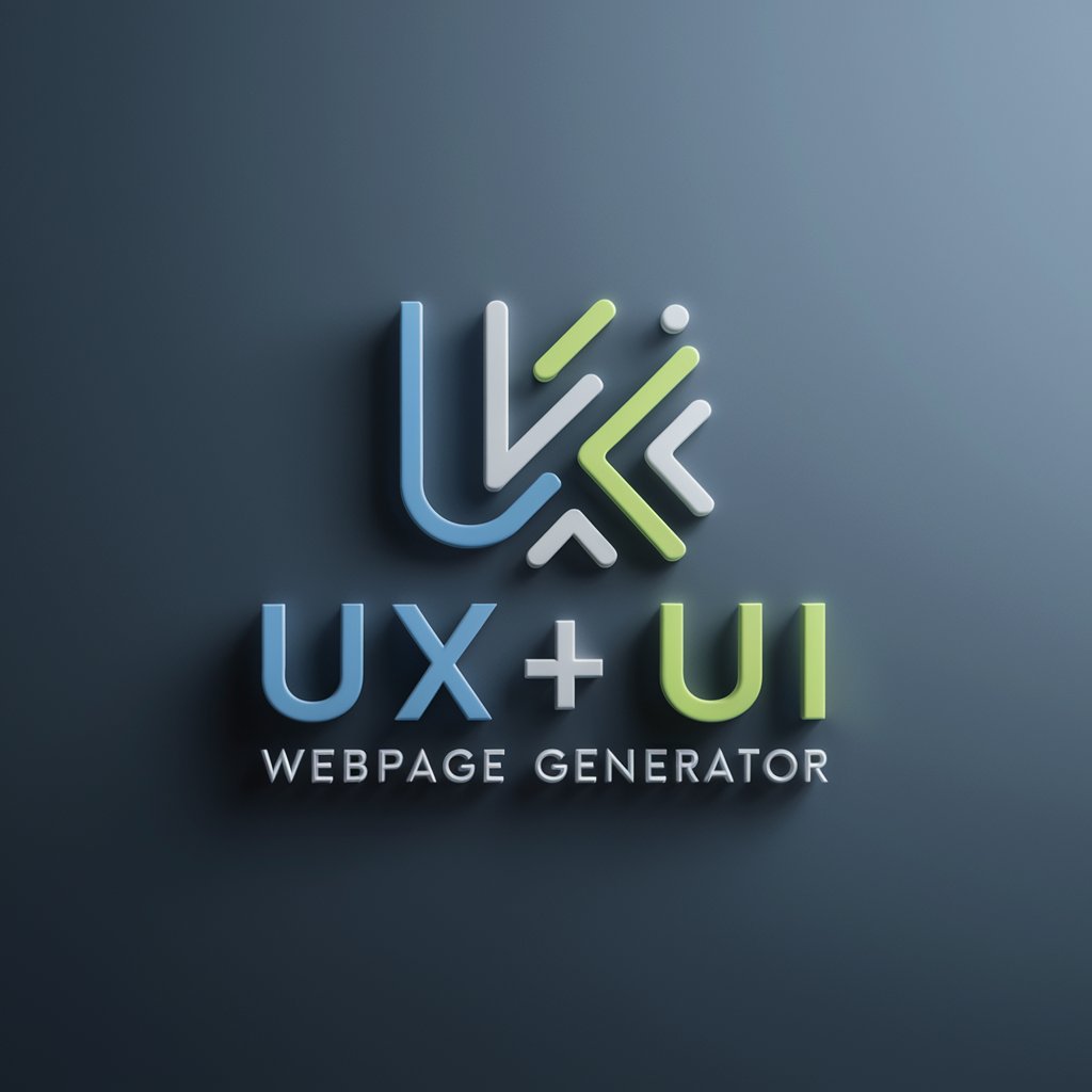 UX UI Webpage Generator