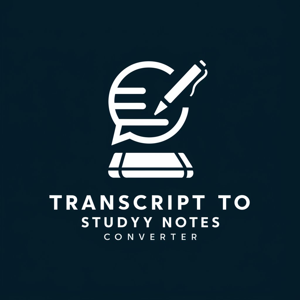 Transcript to Study Notes Converter