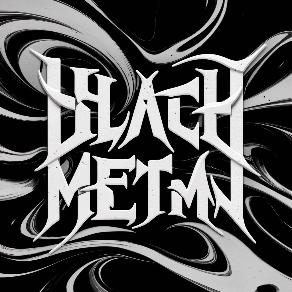 Black Metal Typography in GPT Store