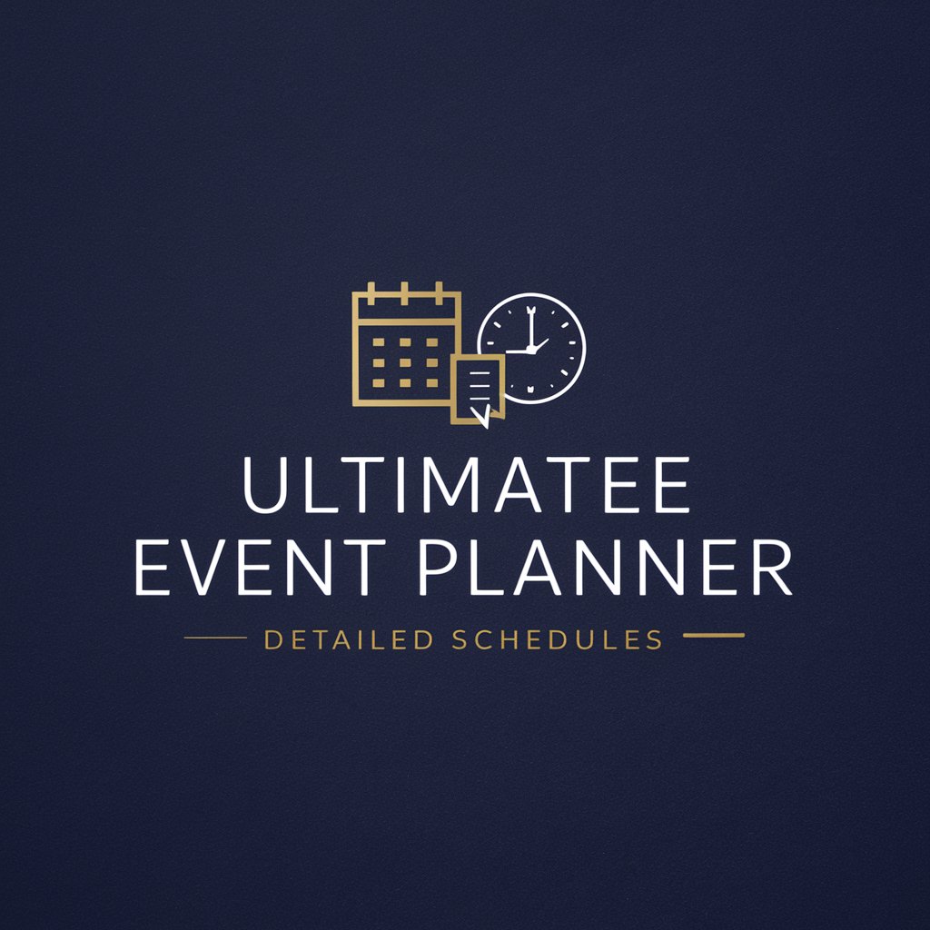 Ultimate Event Planner - Detailed Schedules