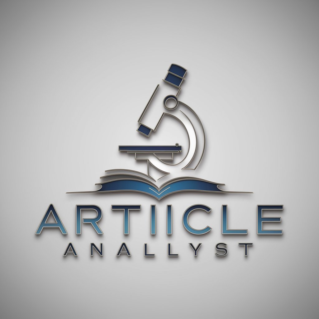 Article Analyst in GPT Store