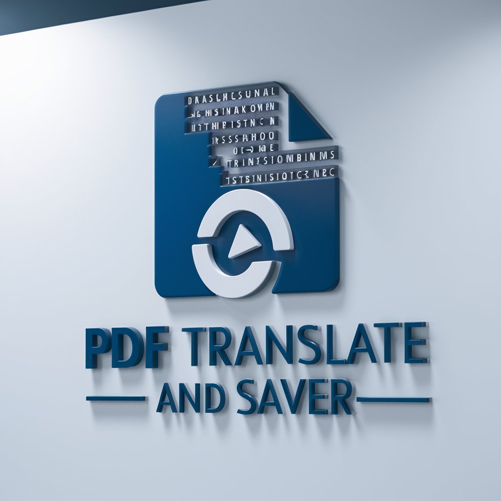 PDF Translate and Saver in GPT Store