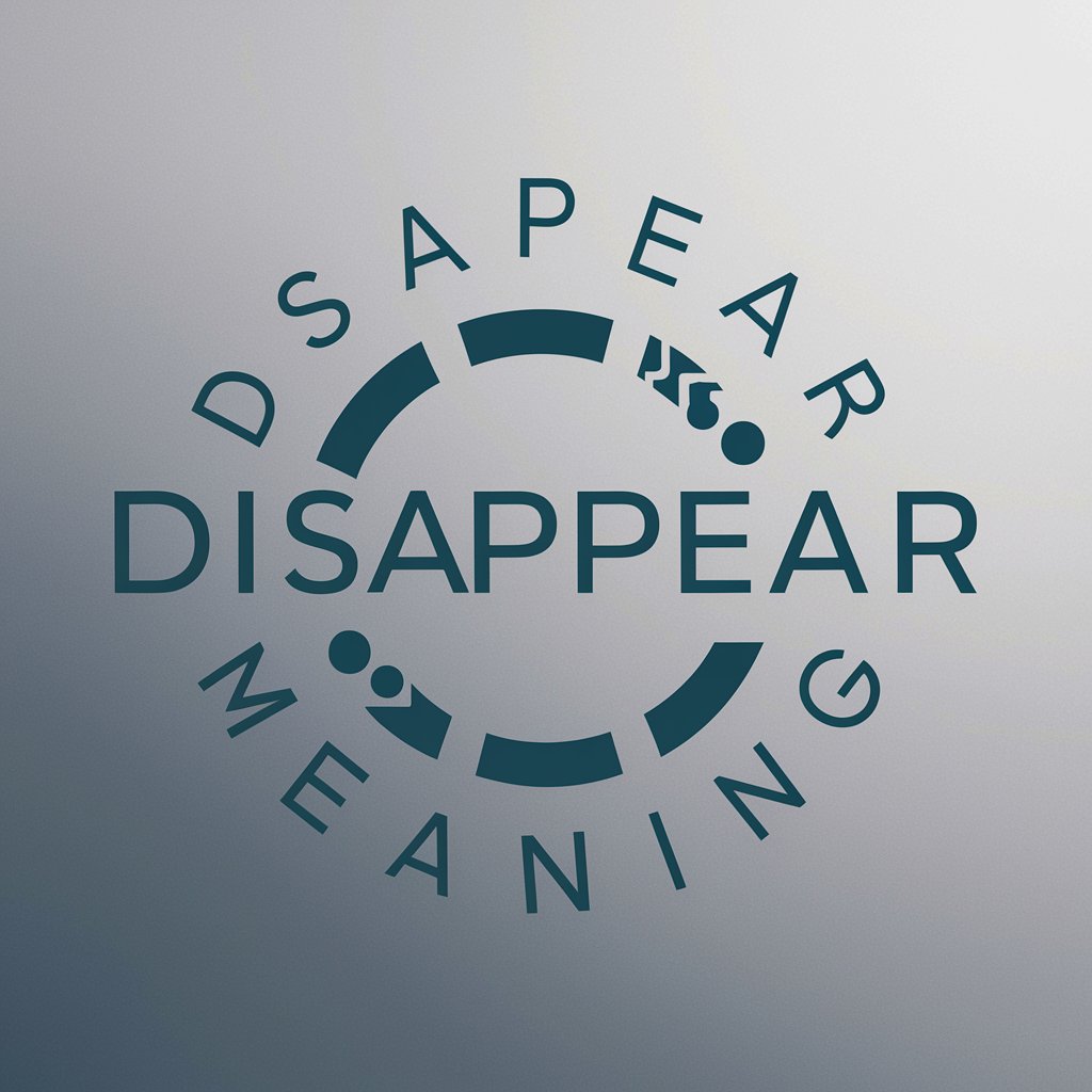 Disappear meaning?
