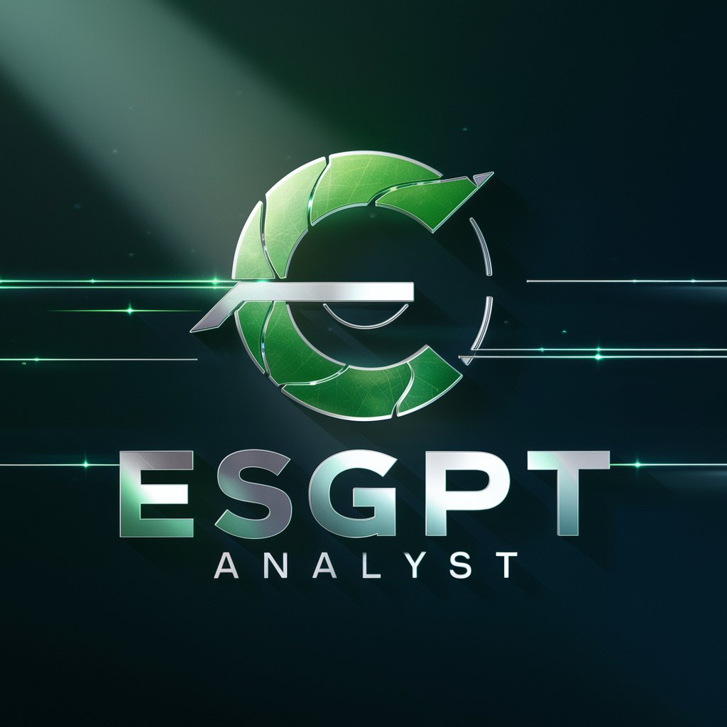 ESG Sustainability & Decarbonization Analyst in GPT Store