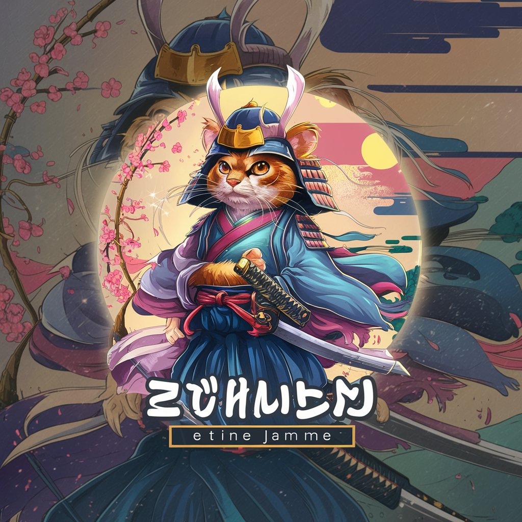 Anime Cat Samurai Artist