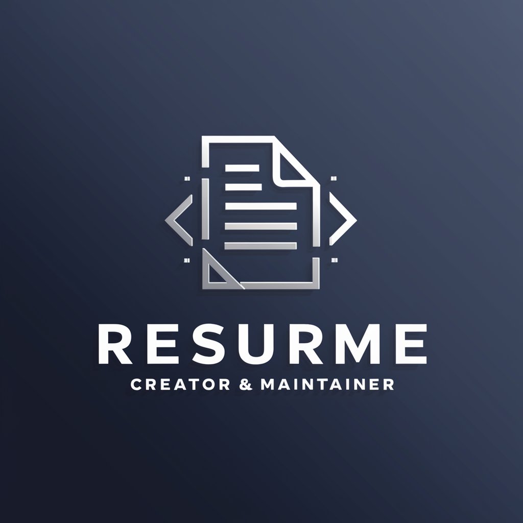Resume Creator & Maintainer