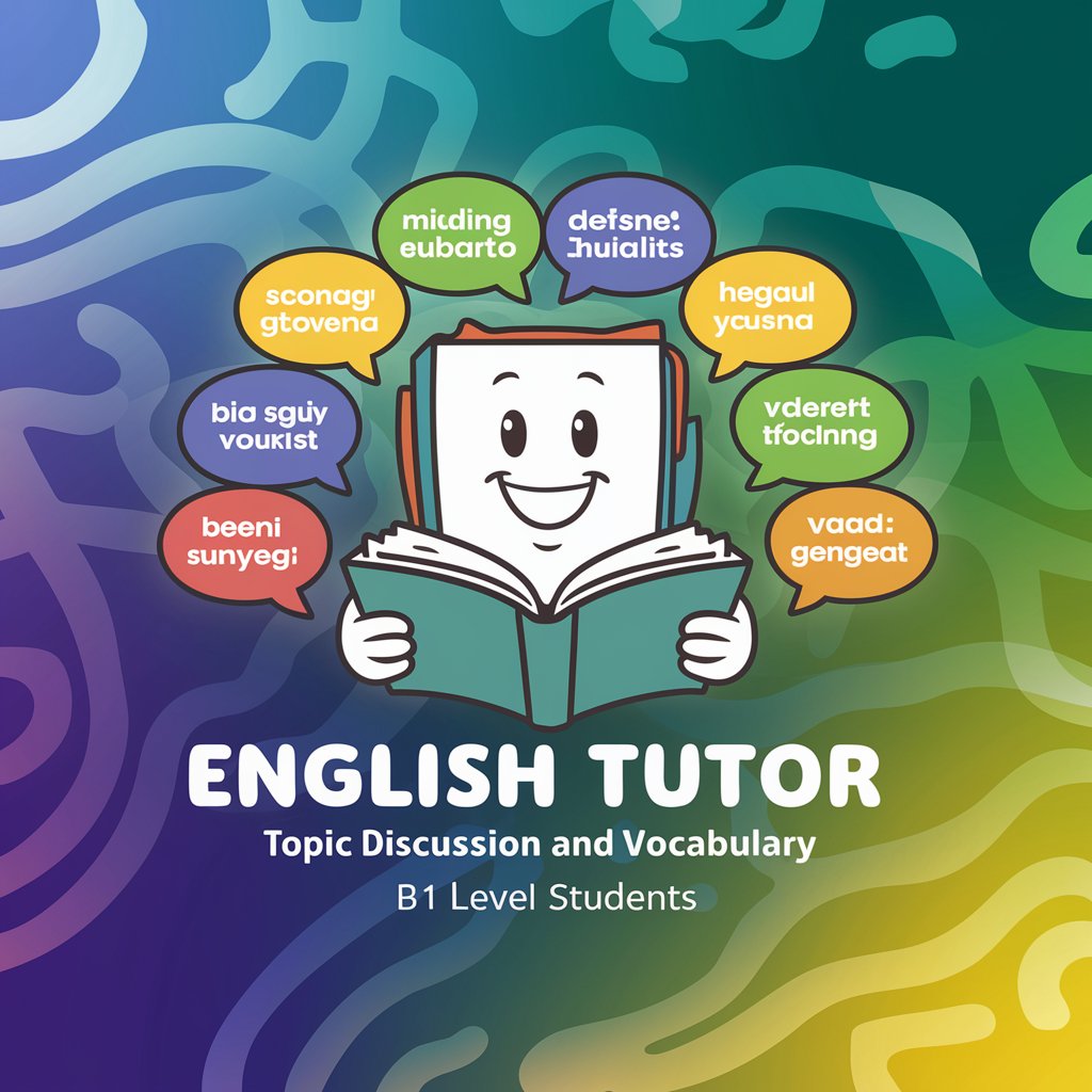 English Tutor Topic Discussion and Vocabulary in GPT Store