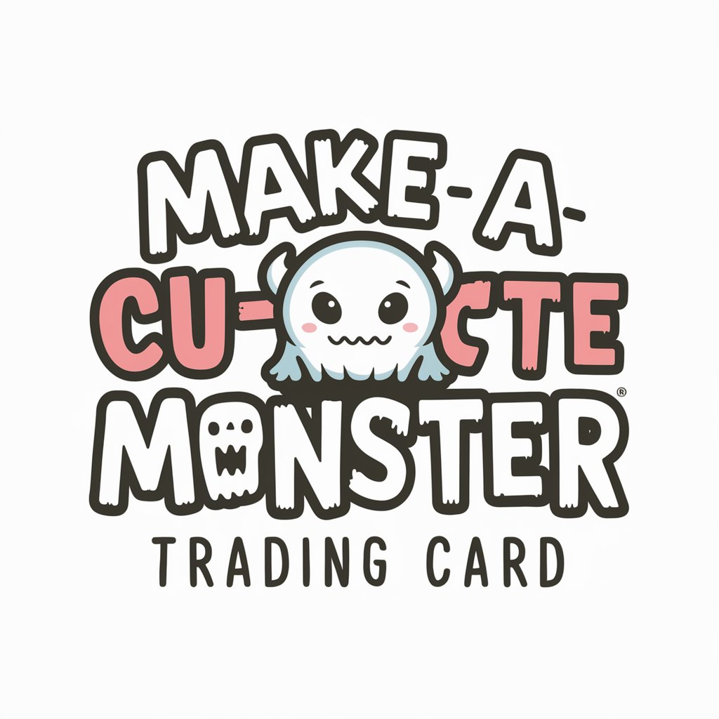 "Make-A-Cute-Monster" | Trading Card Maker