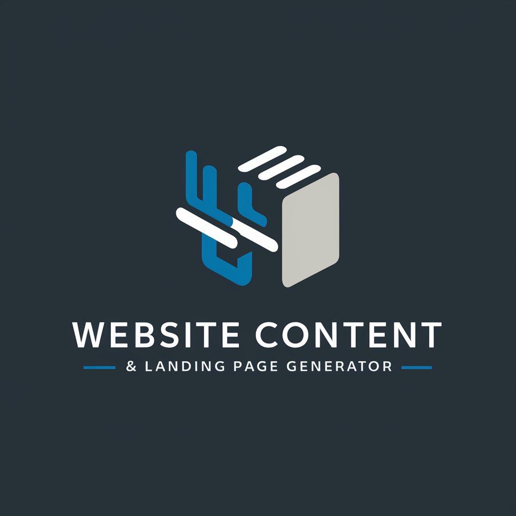 Website Content & Landing Page Generator