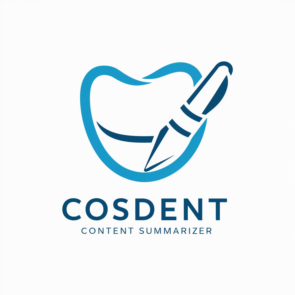 Cosdent Content Summarizer in GPT Store