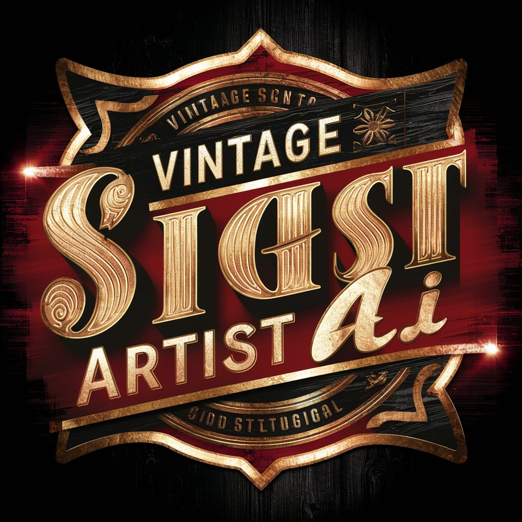 Vintage Sign Artist AI