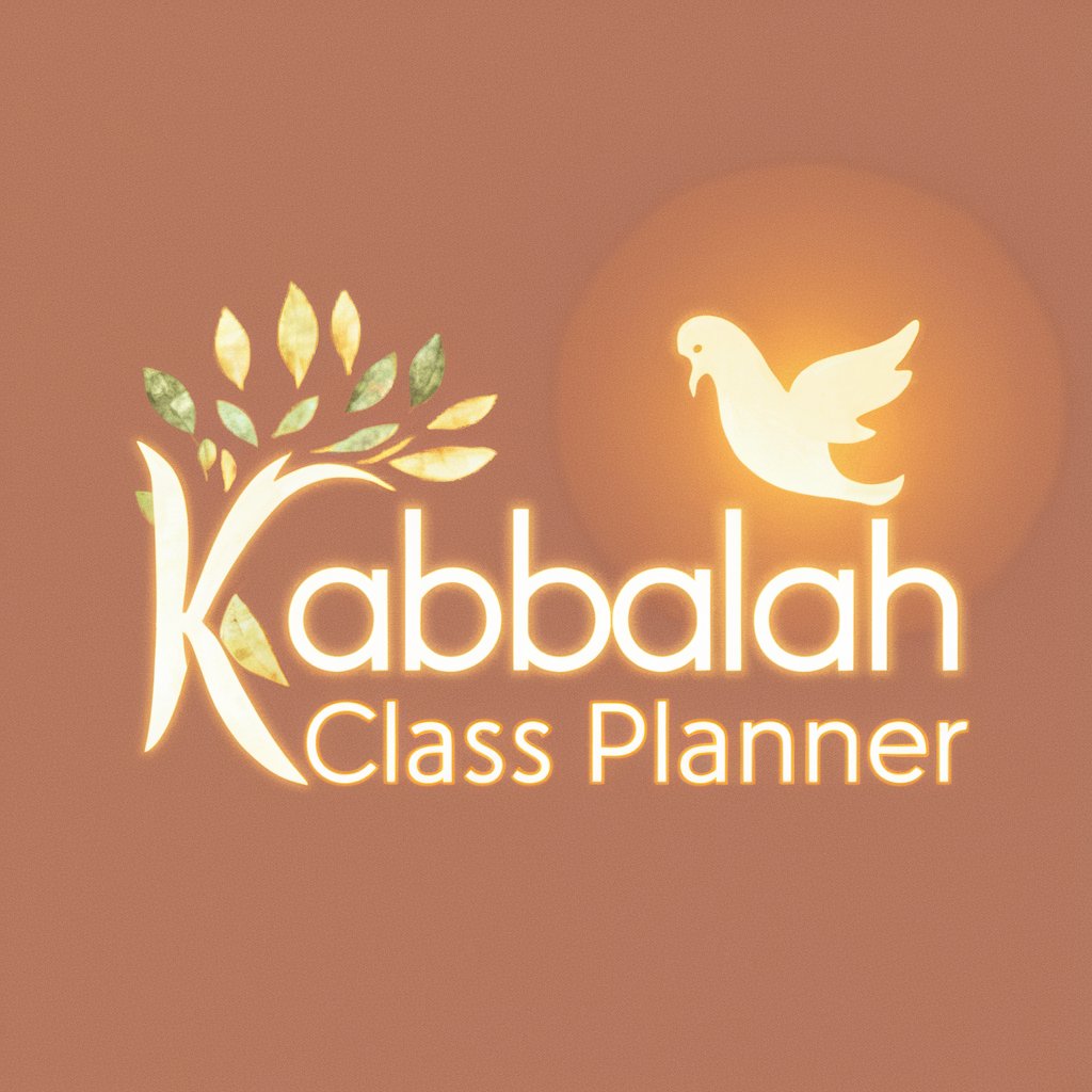 Kabbalah Class Planner