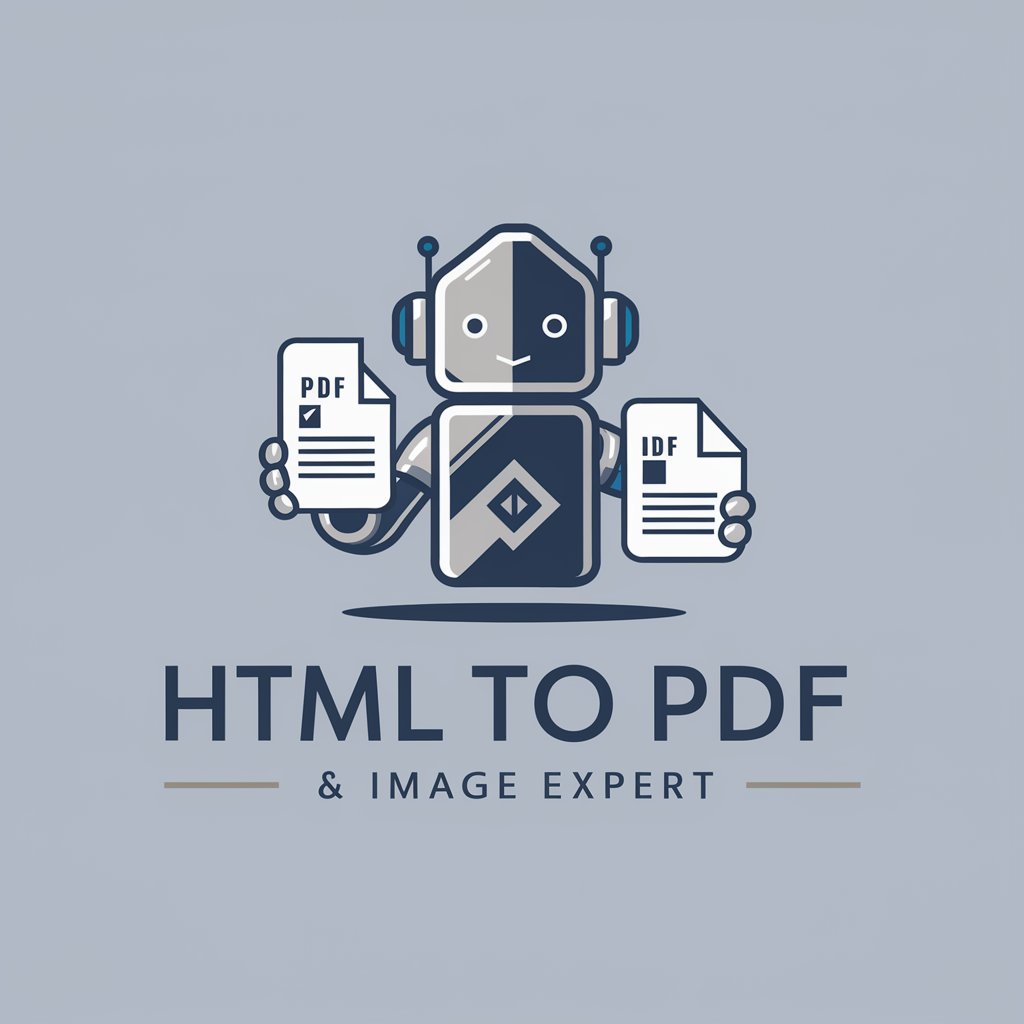 HTML to PDF & Image Expert in GPT Store