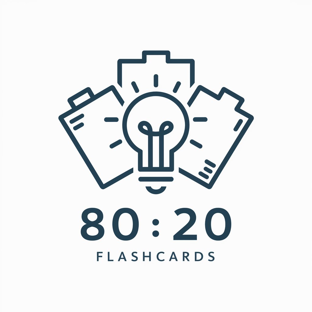 80:20 Flashcards in GPT Store