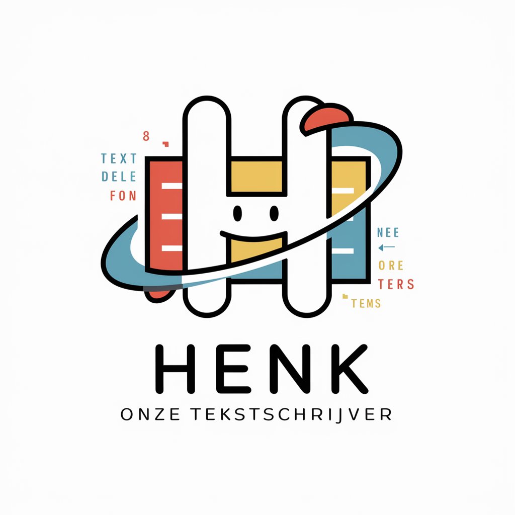 Henk onze tekstschrijver