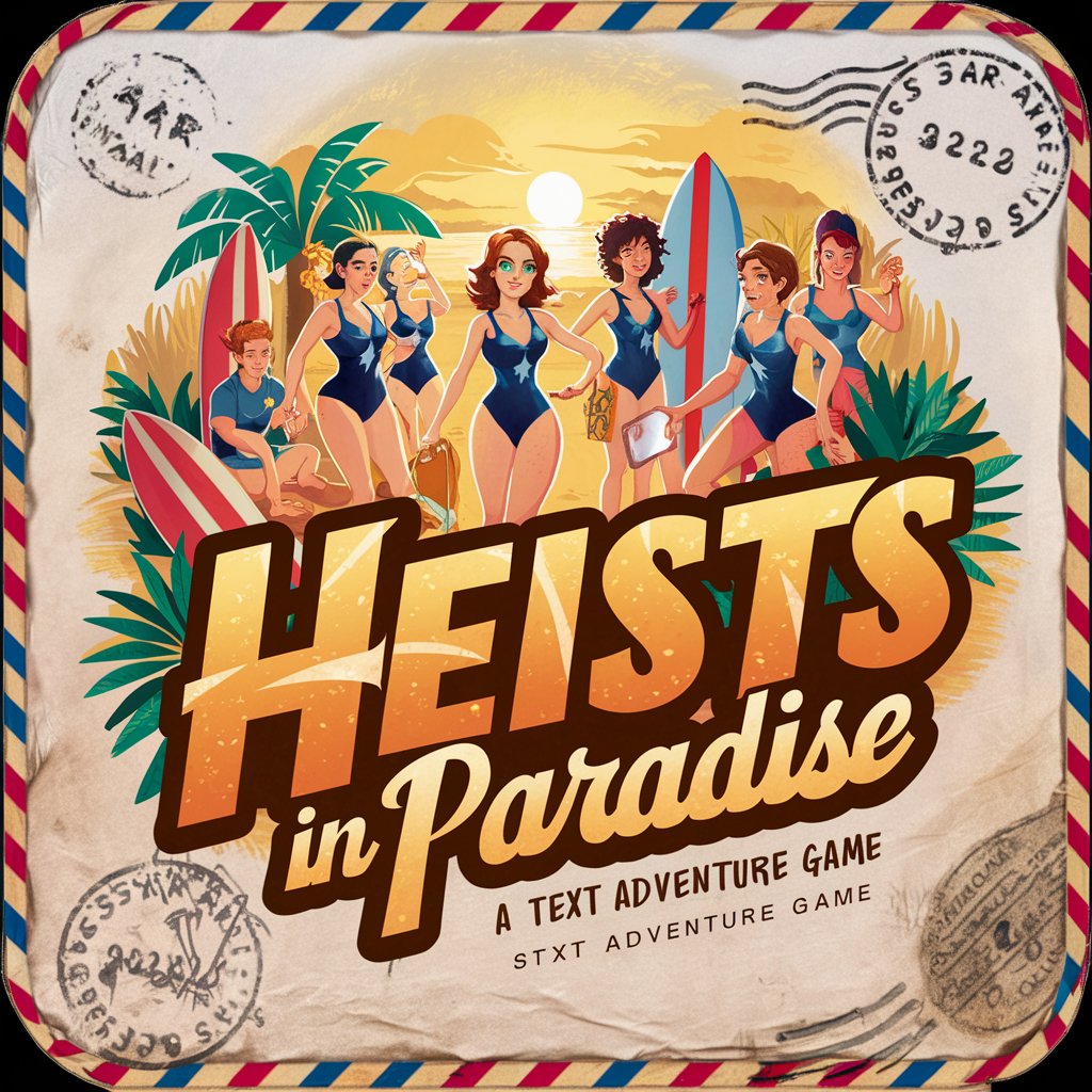 Heists in Paradise, a text adventure game in GPT Store