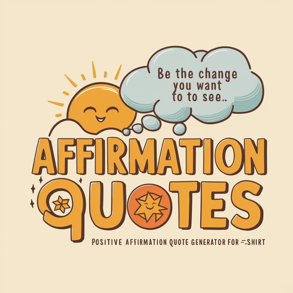 Niche Positive Affirmation Quote Generator in GPT Store