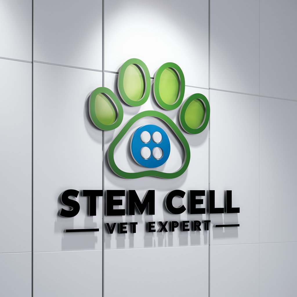 Stem Cell Vet Expert Persona in GPT Store