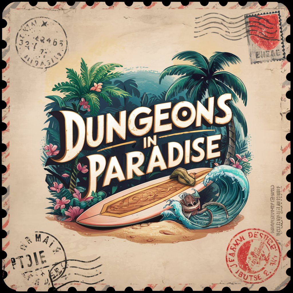 Dungeons in Paradise, a text adventure game