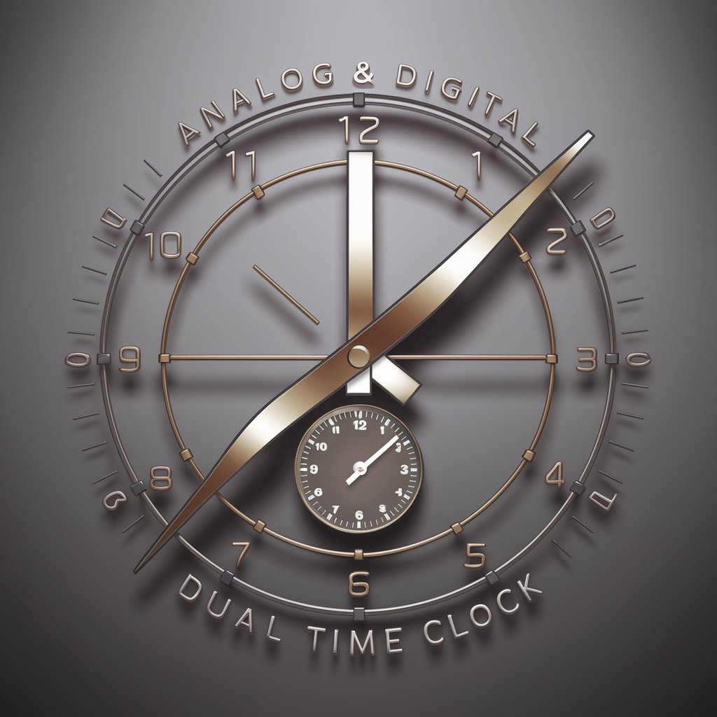 Analog & Digital Dual Time Clock