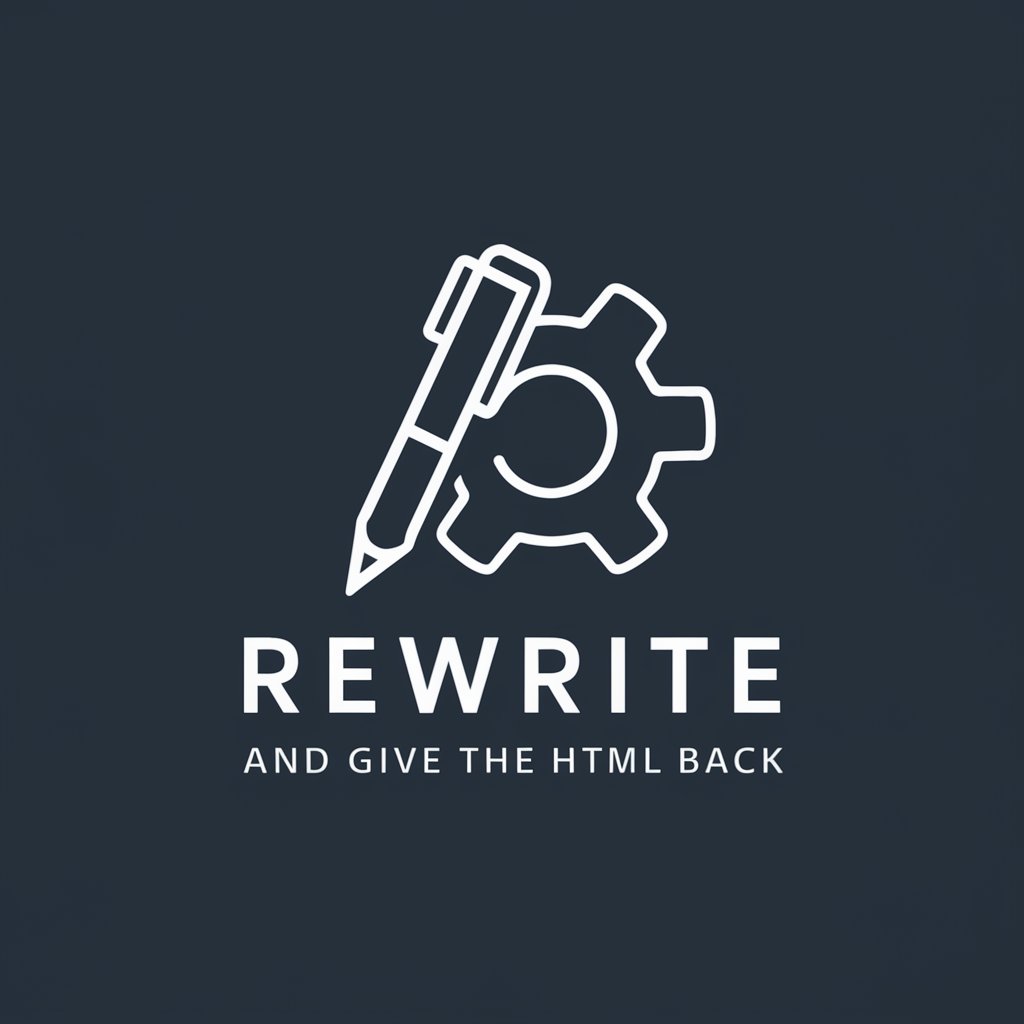 Rewrite and give the HTML back