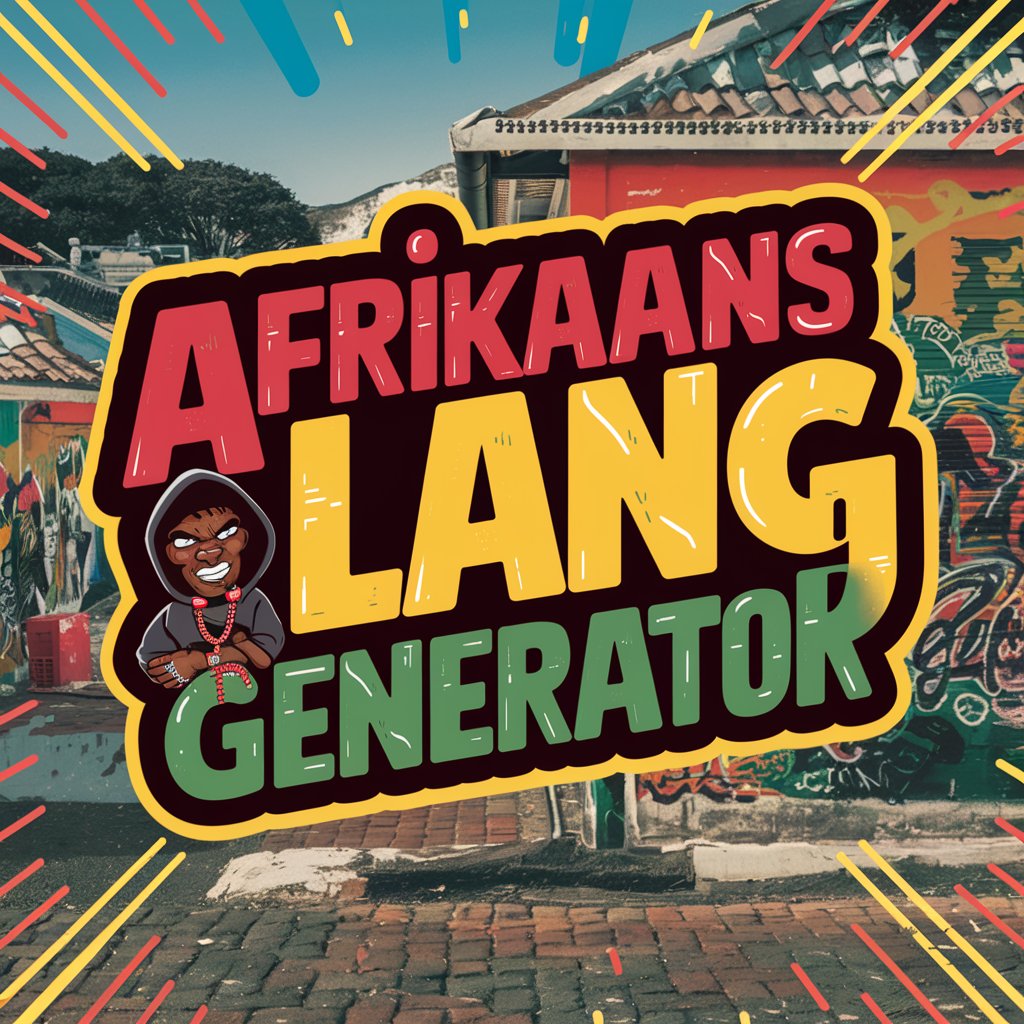 Afrikaans Slang Generator including CRUDE and RUDE