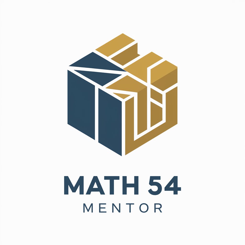 Math 54 Mentor in GPT Store