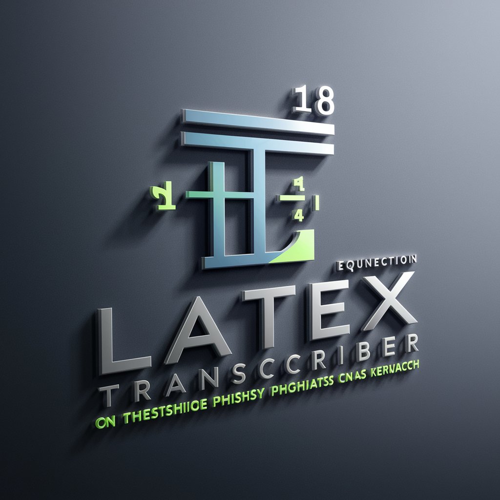 LaTeX Transcriber