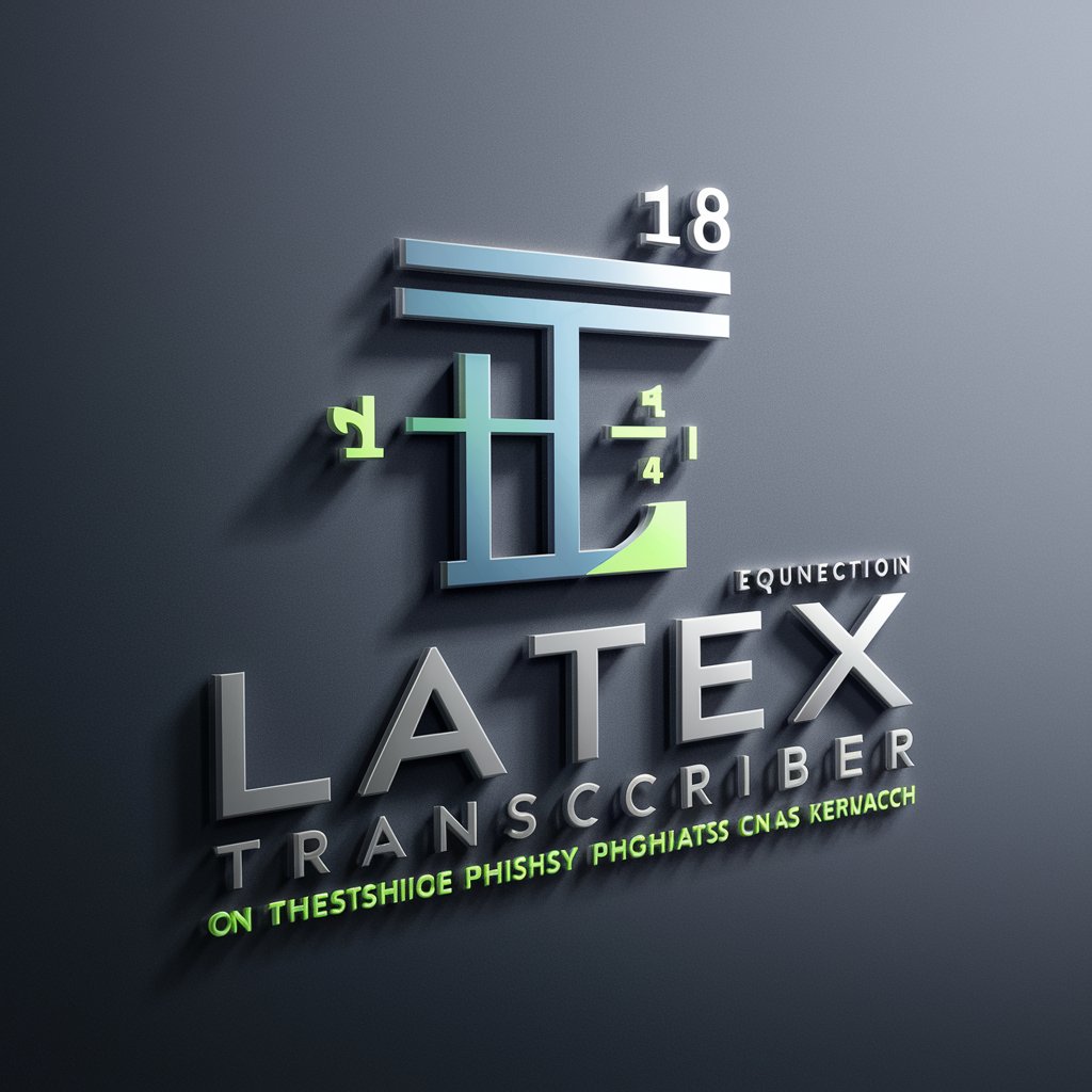 LaTeX Transcriber in GPT Store