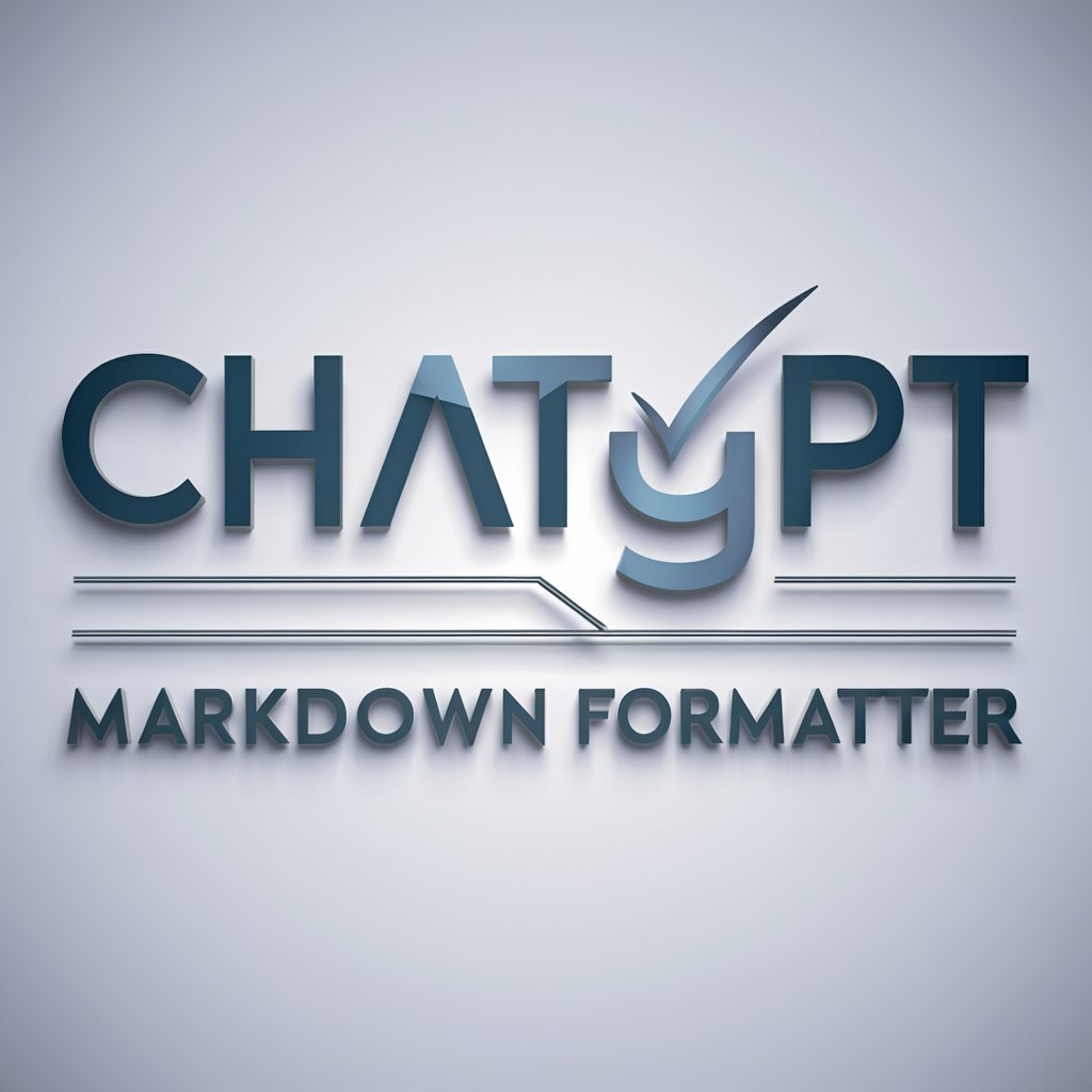 Markdown Formatter in GPT Store