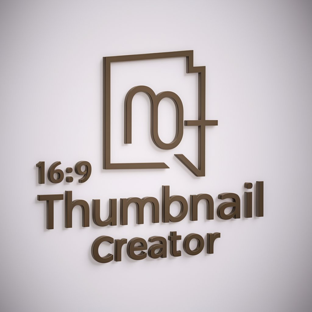 16:9 Thumbnail Creator in GPT Store