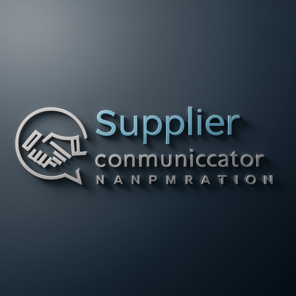 Supplier Communicator in GPT Store