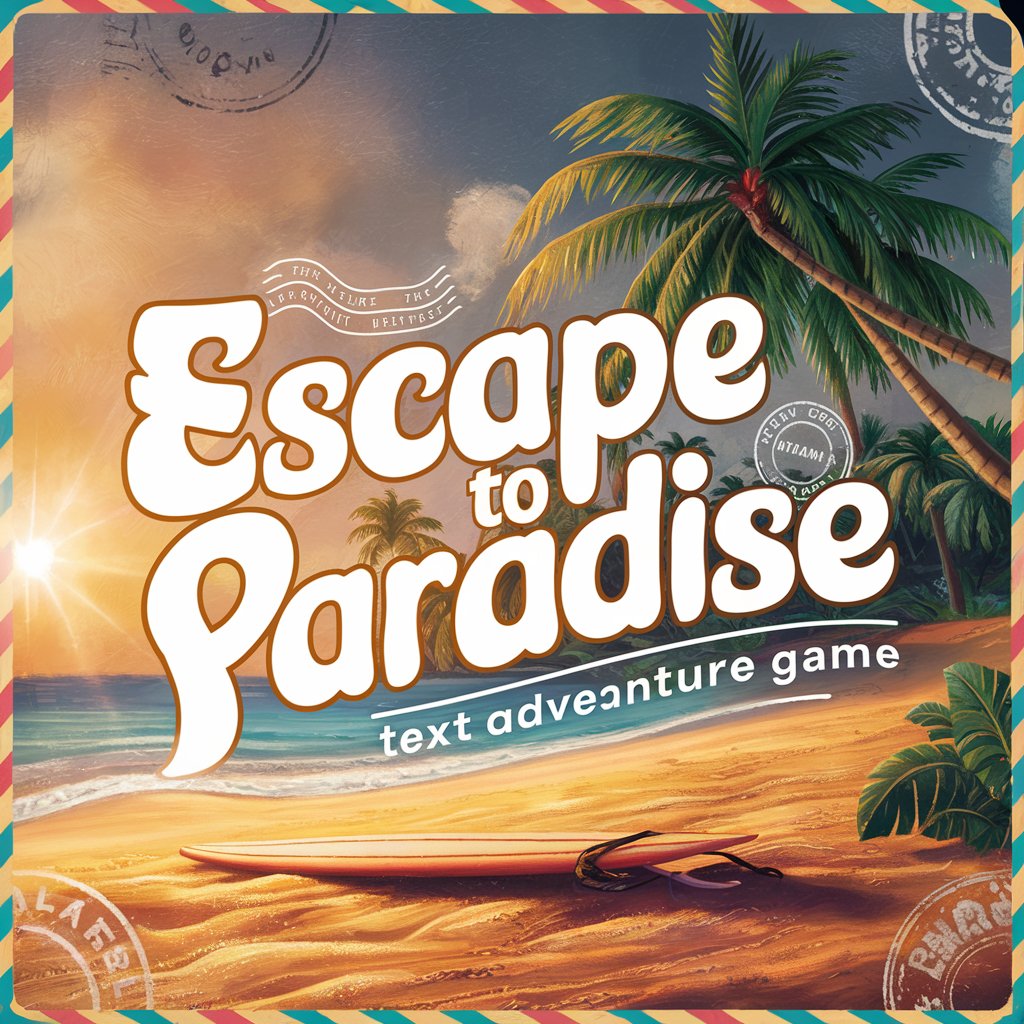 Escape to Paradise, a text adventure game in GPT Store