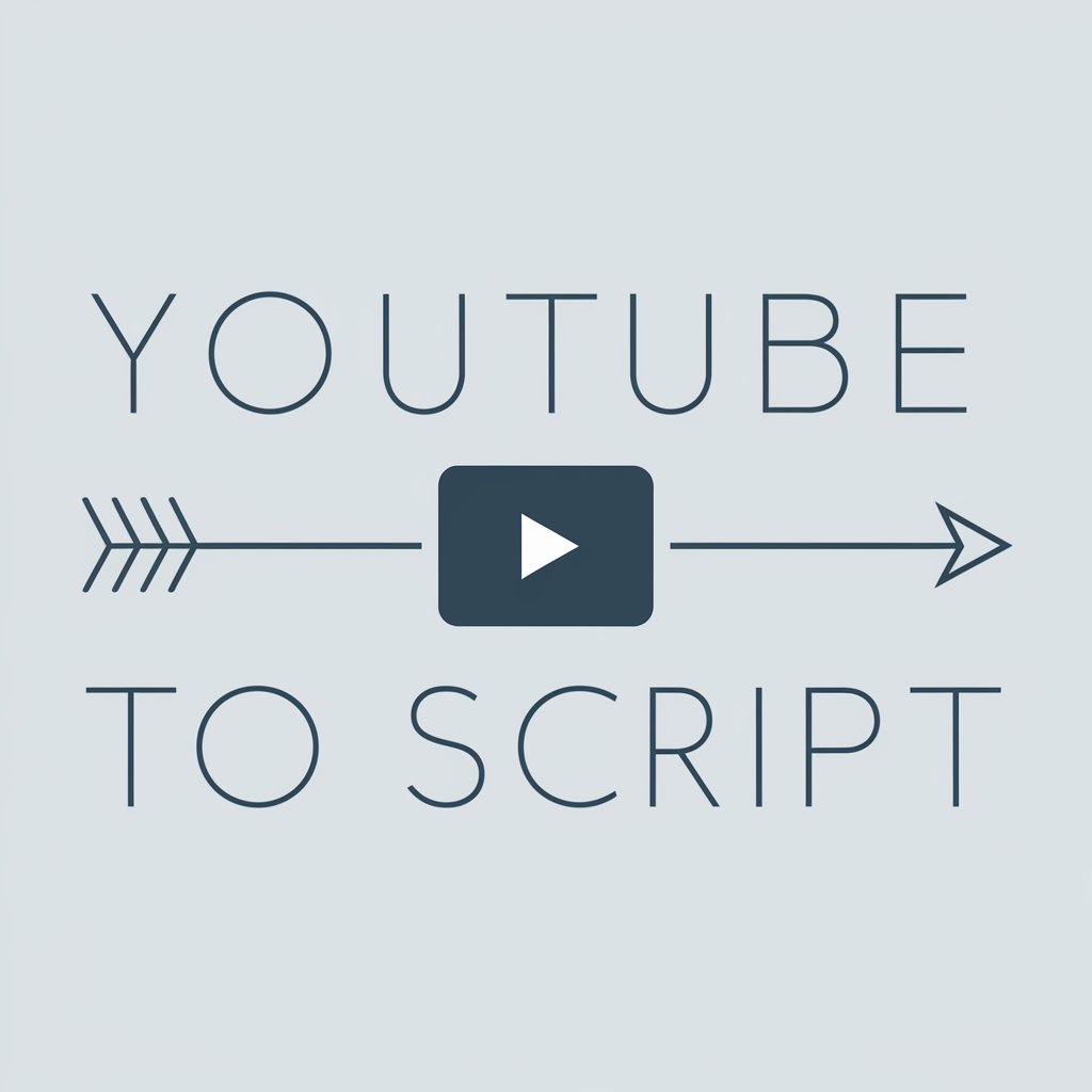 You Tube Transcript To Script in GPT Store