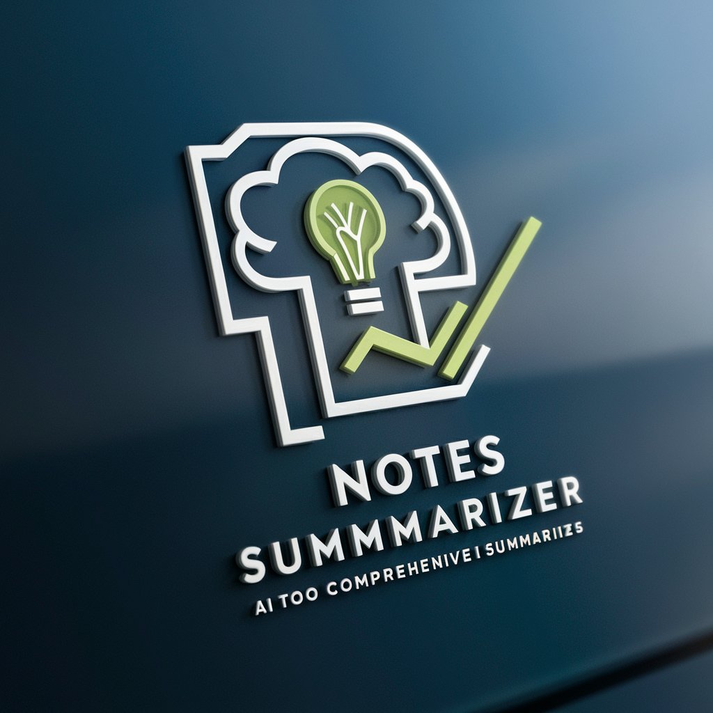 Notes Summarizer in GPT Store