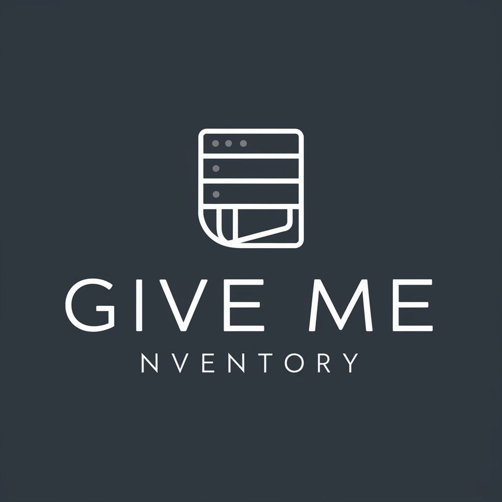 GIVE ME INVENTORY in GPT Store