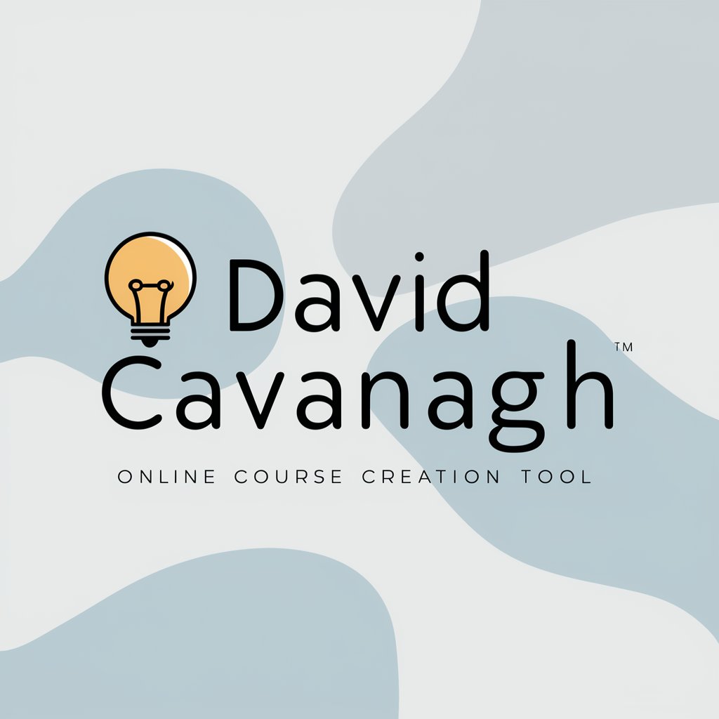 David Cavanagh Online Course Creation Tool in GPT Store