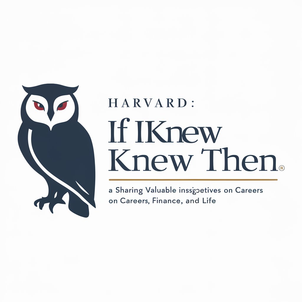 Harvard : If I knew then in GPT Store