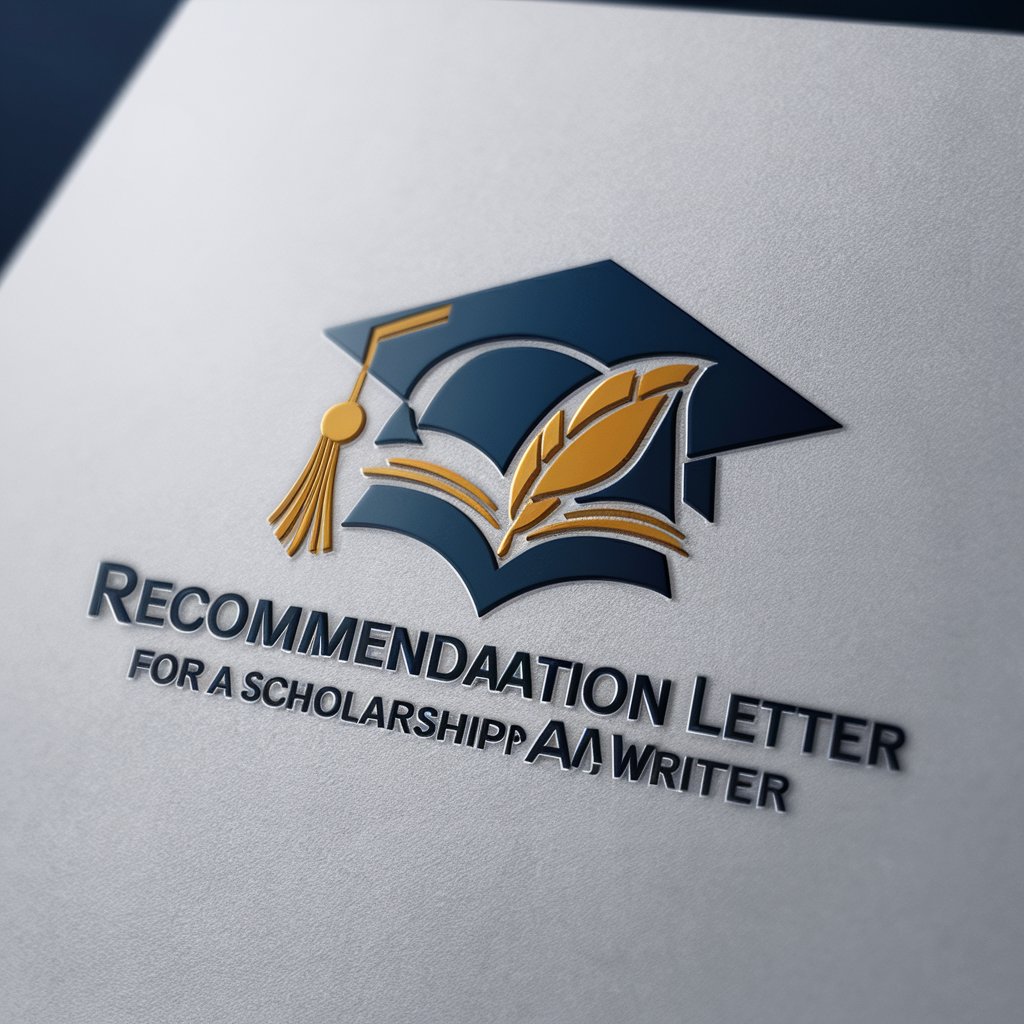 Recommendation Letter for a Scholarship AI Writer in GPT Store