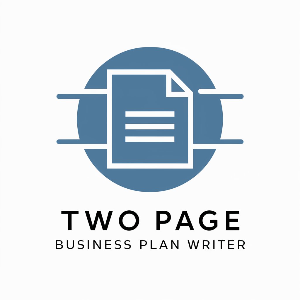 Two Page Business Plan Writer