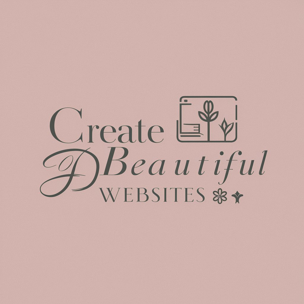 Create Beautiful Websites 🌸 in GPT Store