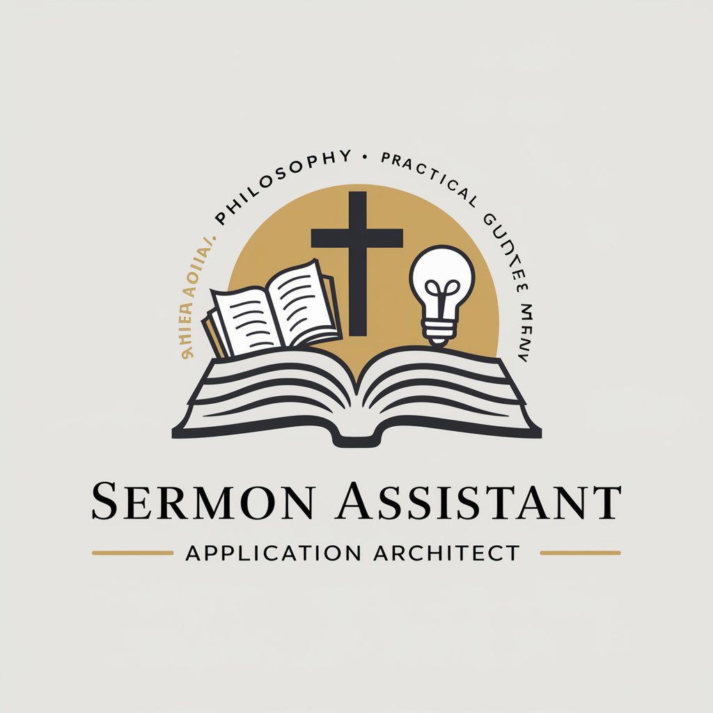 Sermon Assistant: Application Architect in GPT Store