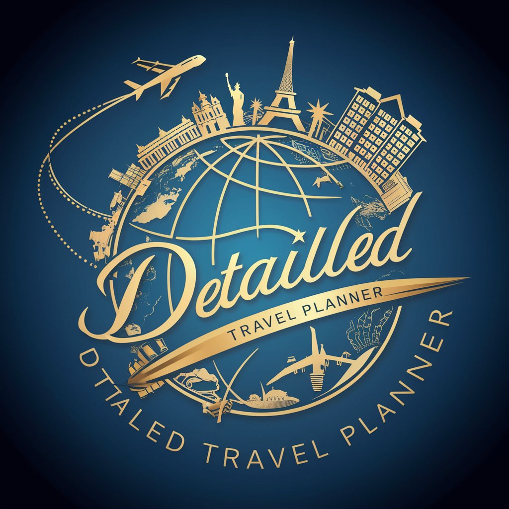 Detailed travel planner